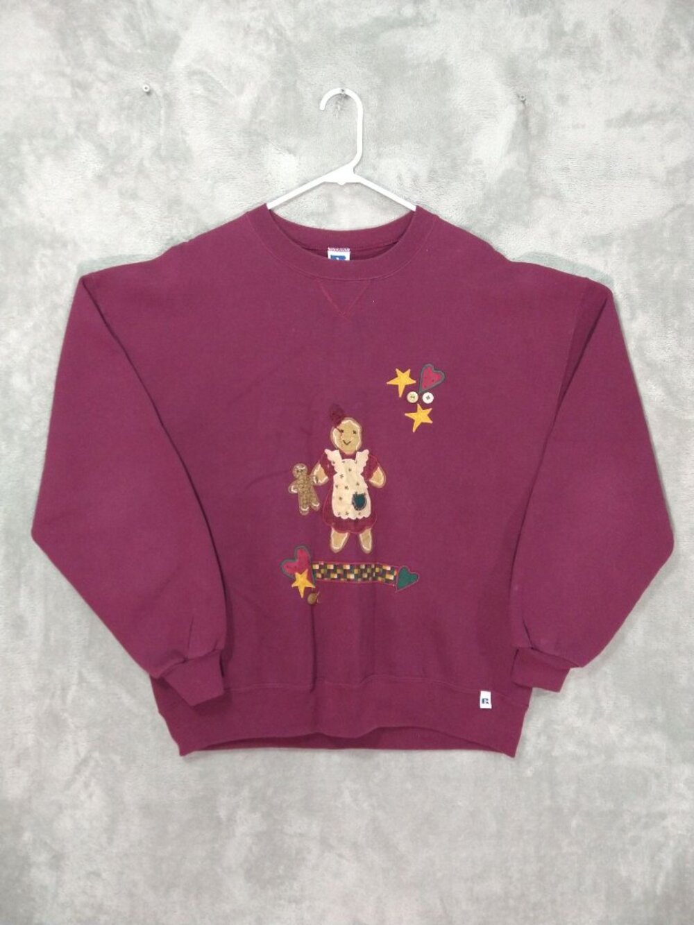 Vintage Sweater Womens XL Red Ugly Christmas Pullover Crew Neck Grandmacore 90s